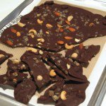 Bittersweet Chocolate Bark, breaking it up Bittersweet Chocolate Bark, breaking it up